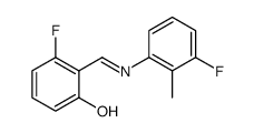 Phenol, 3-fluoro-2-[[(3-fluoro-2-methylphenyl)imino]methyl] Structure