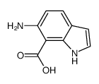 6-amino-1H-indole-7-carboxylic acid结构式