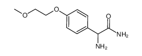 2-氨基-2-(4-2-甲氧基乙氧基苯基)乙酰胺结构式