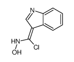 N-HYDROXY-1H-INDOLE-3-CARBOXIMIDOYL CHLORIDE结构式