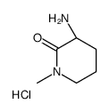 (S)-3-氨基-1-甲基哌啶-2-酮盐酸盐结构式