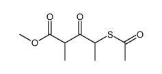 methyl 4-acetylsulfanyl-2-methyl-3-oxopentanoate Structure