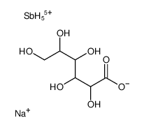 sodium,antimony,(2R,3S,4R,5R)-2,3,4,5,6-pentaoxidohexanoate Structure