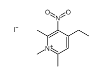 4-ethyl-1,2,6-trimethyl-3-nitropyridin-1-ium,iodide结构式