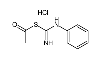 S-acetyl-N-phenyl-isothiourea, hydrochloride Structure