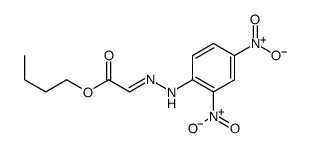 butyl 2-[(2,4-dinitrophenyl)hydrazinylidene]acetate结构式