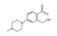 (5-(4-甲基哌嗪-1-基)-2-硝基苯基)甲醇结构式