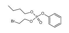 2-Bromethyl-butyl-phenyl-phosphat Structure