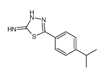 5-(4-异丙苯基)-1,3,4-噻二唑-2-胺结构式