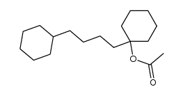 1-acetoxy-1-(4-cyclohexyl-butyl)-cyclohexane Structure