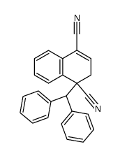 1-(Diphenylmethyl)-1,2-dihydro-1,4-naphthalenedicarbonitrile Structure