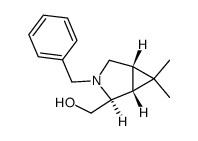 ((1R,2S,5S)-3-benzyl-6,6-dimethyl-3-azabicyclo[3.1.0]hexan-2-yl)methanol Structure
