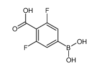 3,5-二氟-4-羧苯基硼酸结构式