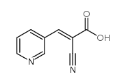 2-氰基-3-(3-吡啶基)丙烯酸结构式