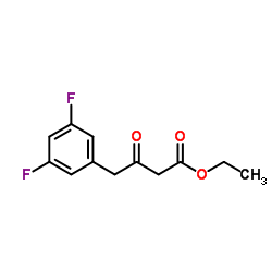 Ethyl 4-(3,5-difluorophenyl)-3-oxobutanoate Structure