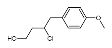 3-chloro-4-(4-methoxyphenyl)-butan-1-ol结构式