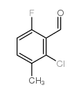 2-Chloro-6-fluoro-3-methylbenzaldehyde structure