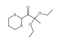 1-(1,3-dithian-2-yl)-2,2-diethoxy-1-propanone结构式