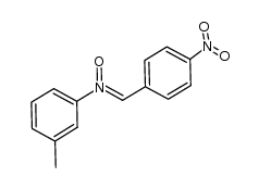 (Z)-3-methyl-N-(4-nitrobenzylidene)aniline oxide Structure