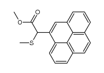 methyl pyren-4-yl(methylthio)acetate Structure