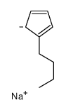 sodium,5-butylcyclopenta-1,3-diene结构式