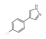 4-(4-氯苯基)-1H-吡唑结构式