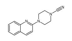 2-(4-Cyano-1-piperazinyl)quinoline结构式