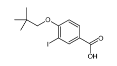 4-(2,2-二甲基丙氧基)-3-碘苯甲酸结构式