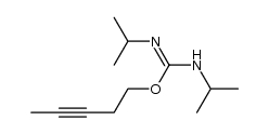 (Z)-pent-3-yn-1-yl N,N'-diisopropylcarbamimidate结构式