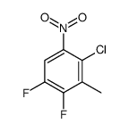 4-chloro-1,2-difluoro-3-methyl-5-nitrobenzene Structure