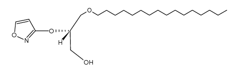 1-O-hexadecyl-2-O-(3-isoxazolyl)-sn-glycerol结构式