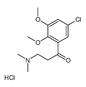 1-(5-chloro-2,3-dimethoxyphenyl)-3-(dimethylamino)propan-1-one,hydrochloride结构式