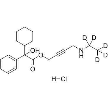 N-Desethyl Oxybutynin D5 hydrochloride Structure