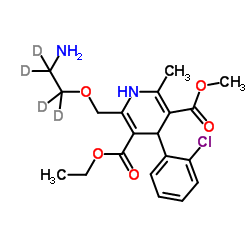 马来酸氨氯地平-d4结构式