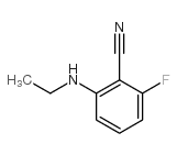 2-(乙基氨基)-6-氟苯甲腈结构式