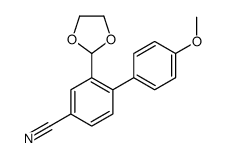 2-(1,3-Dioxolan-2-yl)-4'-methoxy-4-biphenylcarbonitrile Structure