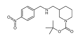 3-((4-nitrobenzylamino)methyl)piperidine-1-carboxylic acid tert-butyl ester Structure