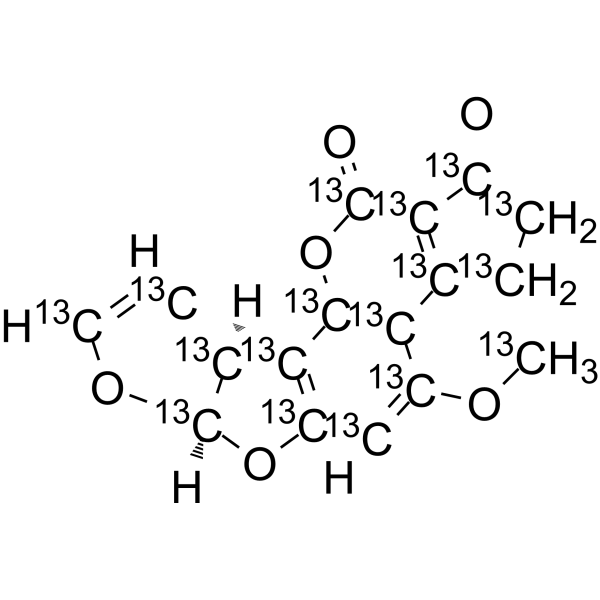 Aflatoxin B1-13C17 Structure