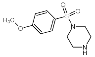 1-[(4-甲氧基苯基)磺酰基]哌嗪结构式