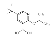 2-异丙氧基-5-(三氟甲基)吡啶-3-硼酸结构式