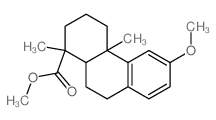 1-Phenanthrenecarboxylicacid, 1,2,3,4,4a,9,10,10a-octahydro-6-methoxy-1,4a-dimethyl-, methyl ester,(1S,4aS,10aR)- Structure