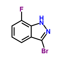 3-溴-7-氟-1h-吲唑结构式
