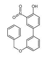 2-nitro-4-(3-phenylmethoxyphenyl)phenol Structure