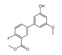 methyl 2-fluoro-5-(3-hydroxy-5-methoxyphenyl)benzoate结构式