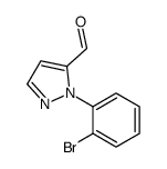 1-(2-BROMOPHENYL)-1H-PYRAZOLE-5-CARBALDEHYDE Structure