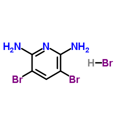 3,5-Dibromo-2,6-pyridinediamine hydrobromide (1:1) Structure