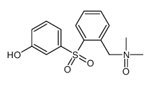 1-[2-(3-hydroxyphenyl)sulfonylphenyl]-N,N-dimethylmethanamine oxide Structure