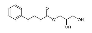 2,3-dihydroxypropyl 4-phenylbutanoate结构式