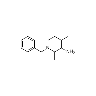 1-苄基-2,4-二甲基哌啶-3-胺结构式