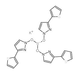 三水[3-(2-噻吩)吡唑-1-基]硼酸盐,钾盐结构式